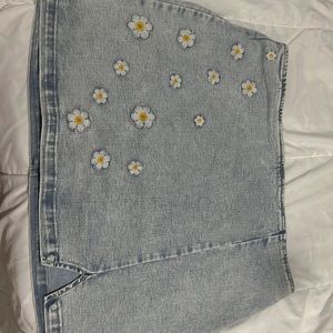 a s jean light blue skirt by wild fable